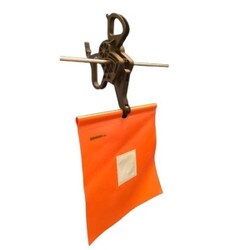Orange reflector flag help to prevent collisions with powerlines by providing a visual warning for birds, drones, hot air balloons and aircraft.
